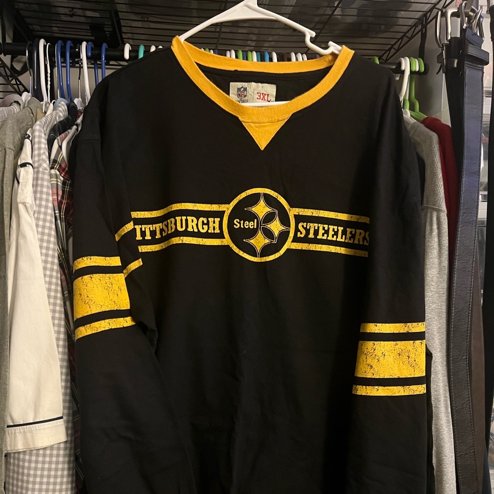 Mitchell Ness Pittsburgh Steelers Vintage Collection Long Sleeve 3XL Shirt